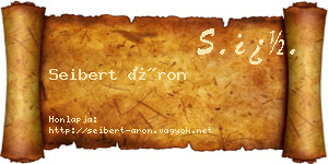Seibert Áron névjegykártya
