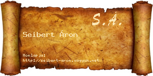 Seibert Áron névjegykártya